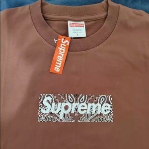 Supreme | Box Bandana Logo Brown